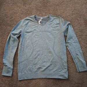Lululemon Run Swiftly Relaxed-Fit Long Sleeve Shirt Gray 6